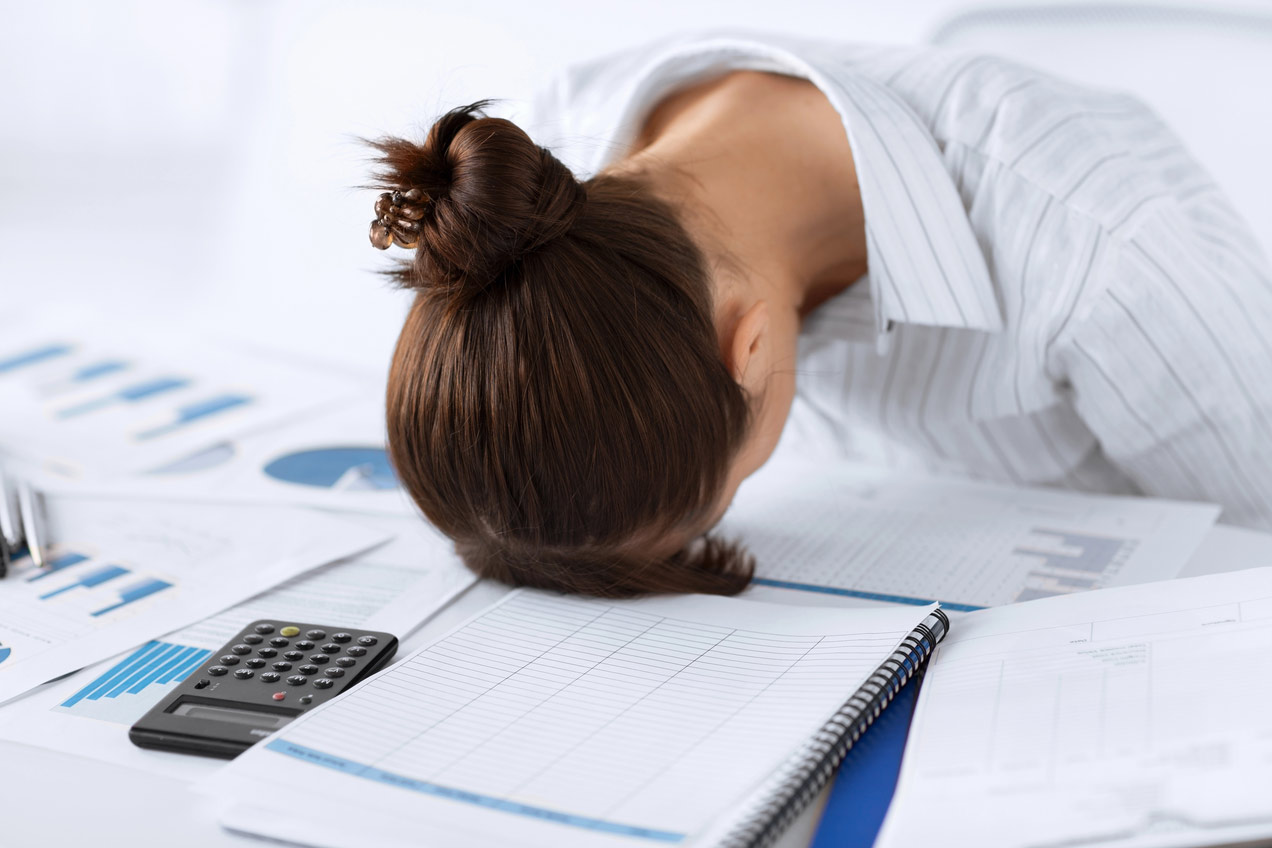 Stressed person